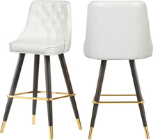 Load image into Gallery viewer, Portnoy White Faux Leather Counter/Bar Stool image