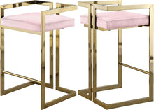 Load image into Gallery viewer, Ezra Pink Velvet Stool image