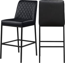 Load image into Gallery viewer, Bryce Black Faux Leather Stool image