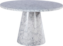 Load image into Gallery viewer, Omni White Faux Marble Dining Table image