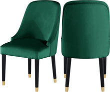 Load image into Gallery viewer, Omni Green Velvet Dining Chair image