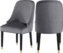 Load image into Gallery viewer, Omni Grey Velvet Dining Chair image
