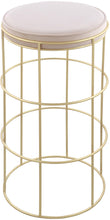 Load image into Gallery viewer, Rebar Cream Velvet Counter Stool image