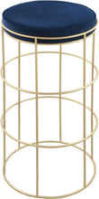 Load image into Gallery viewer, Rebar Navy Velvet Counter Stool image