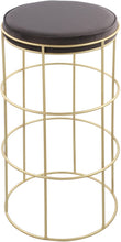Load image into Gallery viewer, Rebar Grey Velvet Counter Stool image