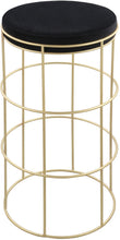Load image into Gallery viewer, Rebar Black Velvet Counter Stool image