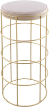 Load image into Gallery viewer, Rebar Cream Velvet Bar Stool image