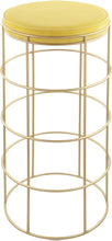 Load image into Gallery viewer, Rebar Yellow Velvet Bar Stool image