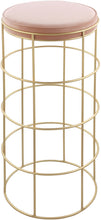 Load image into Gallery viewer, Rebar Pink Velvet Bar Stool image