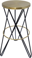 Load image into Gallery viewer, Mercury Black / Gold Bar Stool image
