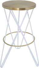 Load image into Gallery viewer, Mercury White / Gold Bar Stool image