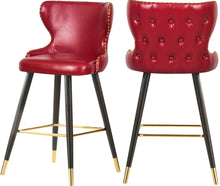 Load image into Gallery viewer, Hendrix Red Faux Leather Counter/Bar Stool image
