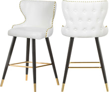 Load image into Gallery viewer, Hendrix White Faux Leather Counter/Bar Stool image