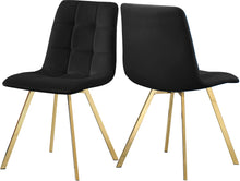 Load image into Gallery viewer, Annie Black Velvet Dining Chair image