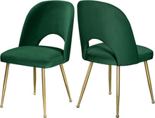 Load image into Gallery viewer, Logan Green Velvet Dining Chair image