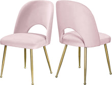 Load image into Gallery viewer, Logan Pink Velvet Dining Chair image