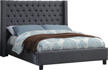 Load image into Gallery viewer, Ashton Grey Linen King Bed image