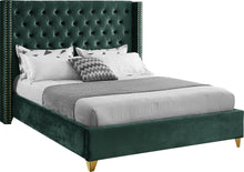 Load image into Gallery viewer, Barolo Green Velvet Full Bed image