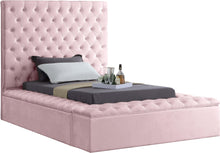 Load image into Gallery viewer, Bliss Pink Velvet Twin Bed (3 Boxes) image