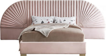 Load image into Gallery viewer, Cleo Pink Velvet Queen Bed (3 Boxes) image