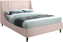 Load image into Gallery viewer, Eva Pink Velvet Queen Bed image