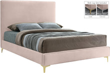 Load image into Gallery viewer, Geri Pink Velvet King Bed image
