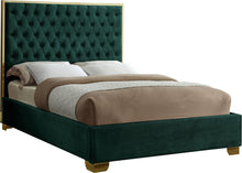 Load image into Gallery viewer, Lana Green Velvet King Bed image