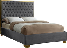 Load image into Gallery viewer, Lana Grey Velvet Queen Bed image