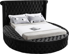 Load image into Gallery viewer, Luxus Black Velvet Queen Bed (3 Boxes) image