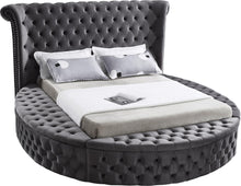 Load image into Gallery viewer, Luxus Grey Velvet Queen Bed (3 Boxes) image