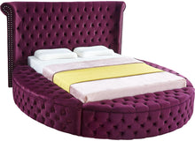 Load image into Gallery viewer, Luxus Purple Velvet King Bed image