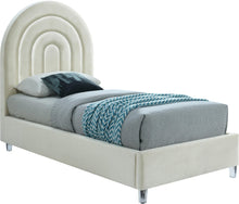 Load image into Gallery viewer, Rainbow Cream Velvet Twin Bed image
