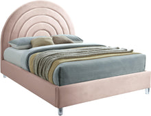 Load image into Gallery viewer, Rainbow Pink Velvet King Bed image
