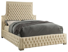 Load image into Gallery viewer, Sedona Cream Velvet Queen Bed image