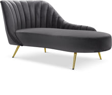 Load image into Gallery viewer, Margo Grey Velvet Chaise image