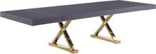 Load image into Gallery viewer, Excel Grey Oak Veneer Lacquer Extendable Dining Table (3 Boxes) image