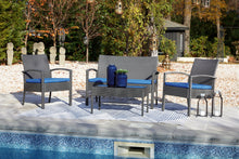 Load image into Gallery viewer, Alina Outdoor Love/Chairs/Table Set (Set of 4) image
