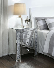 Load image into Gallery viewer, Noralie Mirrored &amp; Faux Diamonds Accent Table
