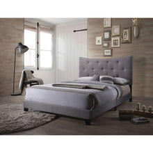 Load image into Gallery viewer, Venacha - Queen Bed - Gray, Dark - 85&quot;
