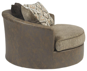 Abalone - Oversized Swivel Accent Chair