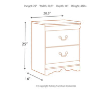 Load image into Gallery viewer, Anarasia - Two Drawer Night Stand
