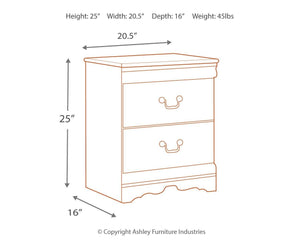 Anarasia - Two Drawer Night Stand