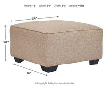 Load image into Gallery viewer, Baceno - Oversized Accent Ottoman
