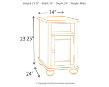 Load image into Gallery viewer, Barilanni - Brown Dark - Chair Side End Table
