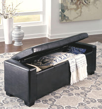 Load image into Gallery viewer, Benches - Upholstered Storage Bench - Faux Leather
