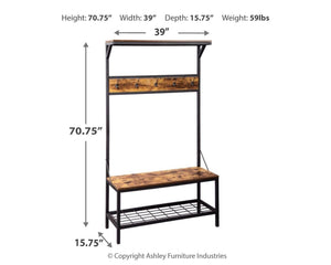 Bevinfield - Hall Tree With Storage Bench