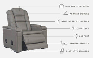 Boerna - Pwr Recliner/adj Headrest