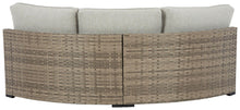 Load image into Gallery viewer, Calworth - Curved Loveseat With Cushion
