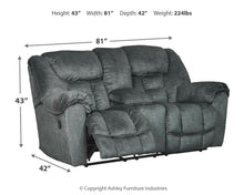 Load image into Gallery viewer, Capehorn - Dbl Rec Loveseat W/console
