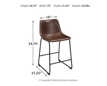 Load image into Gallery viewer, Centiar - Upholstered Barstool (2/cn)
